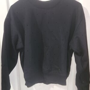 A New Day Black With Rhinestones Sweatshirt